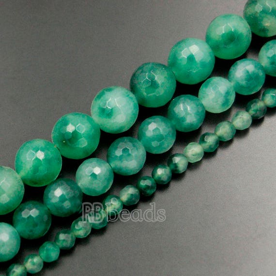 JM Design Granos Redondos Lisos De Jade Verde Oscuro Tamaño 0.394 In 15 5 Hebra Para La Fabricacion De Joyas