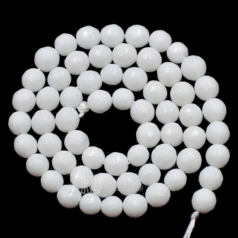 Faceted White Onyx Alabaster Beads Gemstone 2mm 3mm 4mm 6mm - Etsy