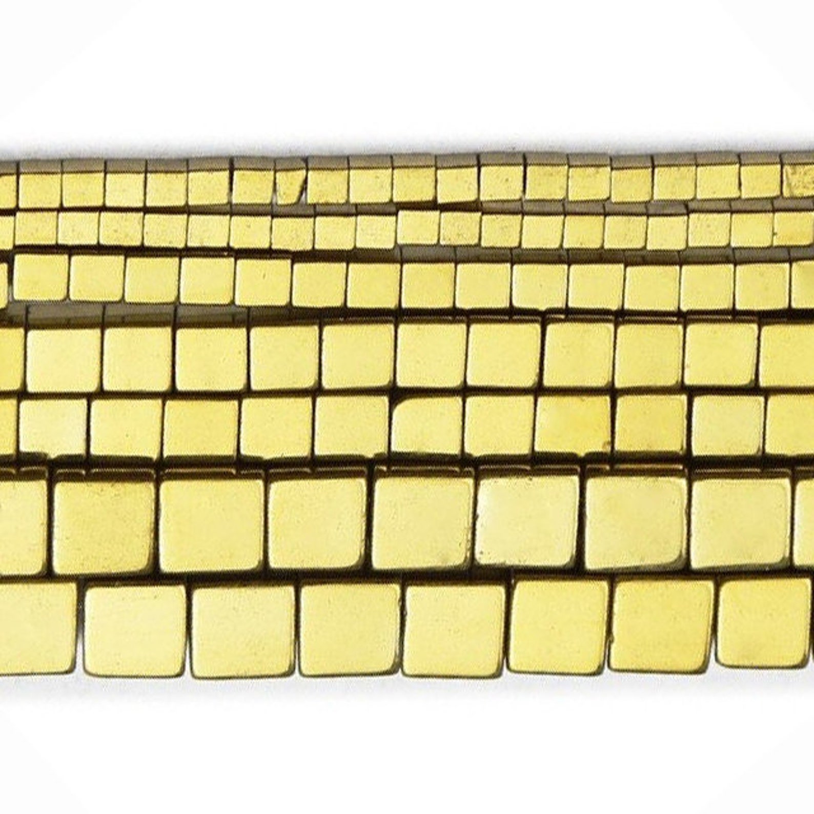 AAA+ Color Retention Gold-Plated Hematite Round Cube Natural Stone Spacer Loose Beads 15'' I.98679162