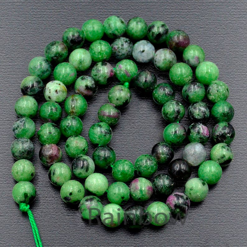AAA Natural Zoisite Gemstone Beaded Bracelet – 7.5" – Choose 12mm To 20mm Round Beads