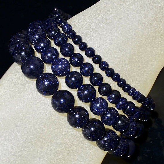 Blue Sand Jasper Stone Round Spacer Beads 15.5'' 2mm 3mm 4mm 6mm 8mm 10mm 12mm 