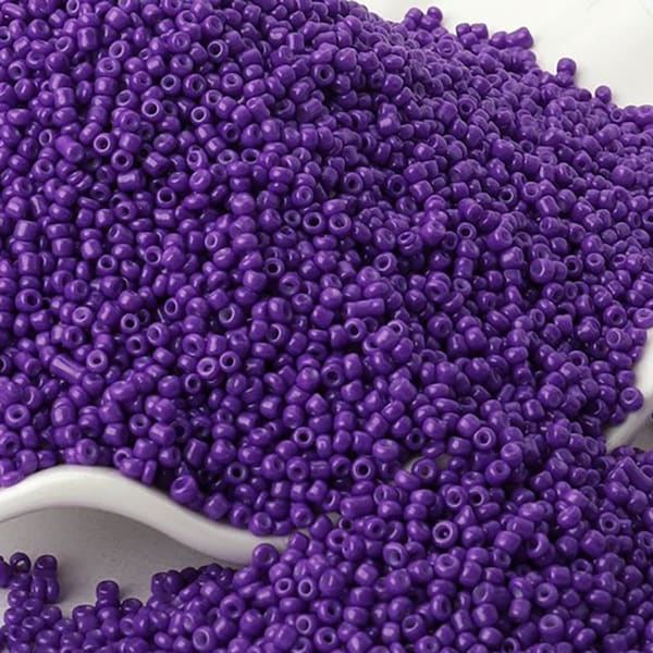 Purple Opaque japanese seed beads, 2mm 12/0 Miyuki Delica small glass Austria round beads, 1000pcs