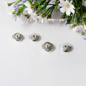 Secure Locking Earring Backs, 925 Sterling Silver Safety and Hypoallergenic