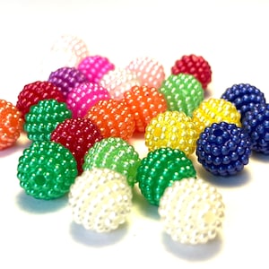 Perles acryliques rondes Bayberry, 10 mm 12 mm Fit Europe, perles acryliques, blanc, jaune, vert, bleu, violet, rose