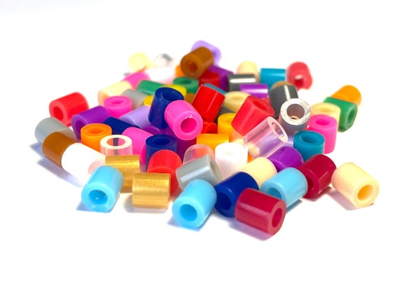 Buy 5mm Cylinder Tube Acrylic Beads, Large Big Hole Hama Beads, Fuse Beads  300pcs, Toys Craft Puzzles Online in India 