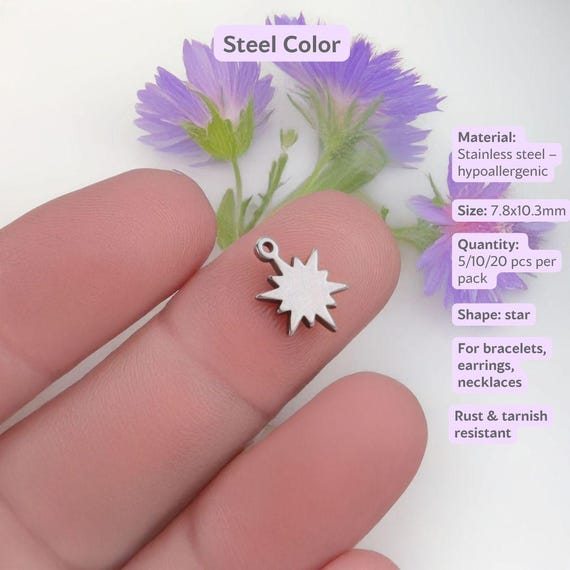 UNICRAFTALE 40 Pz 2 Colori Pendenti Modello Angelo Ciondoli In Acciaio