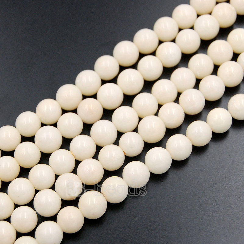 Authentic White Coral Beads Gemstone Bamboo Stone Beads