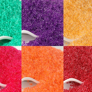 Perline di semi trasparenti con fodera, piccole perline rocaille rotonde traslucide, perline ceche 12/0 da 2 mm, multicolore