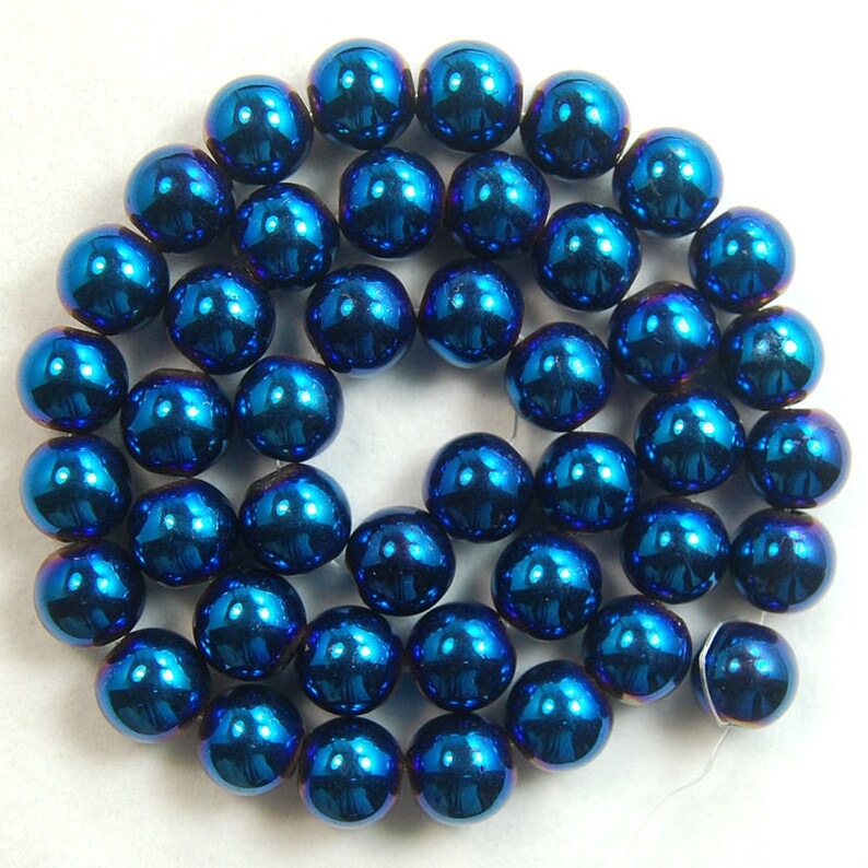 Natural Blue Hematite Beads 2mm 3mm 4mm 6mm 8mm 10mm Round Etsy