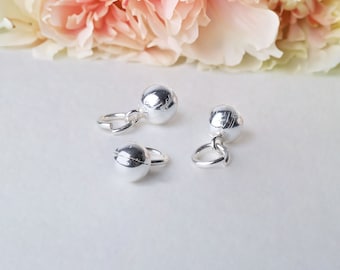 925 sterlingzilver kleine jingle bell hanger, open ringetje, ketting spacer kraal bedels, hanger sieraden maken van benodigdheden