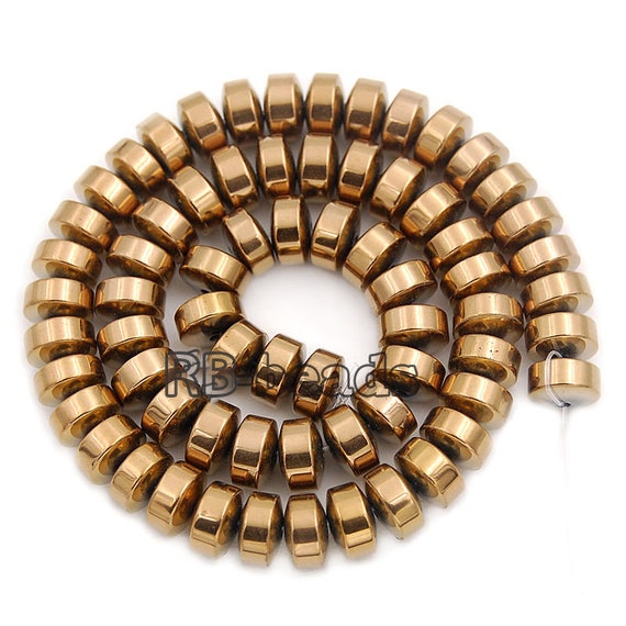 precious  Copper Hematite Rondelle Beads, Disk Stone Beads,  Spacer Loose Jewelry beads, 2mm 3mm 4mm 6mm 8mm 10mm 16'' strand