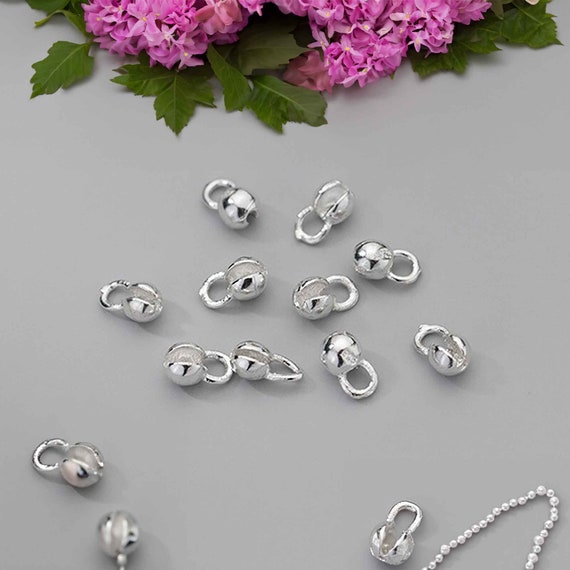 2 stuks clips, spacerbedels voor armbanden, 925 sterling zilver met
