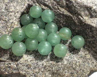 Green aventurine beads, Wholesale Gemstone Beads, Round Natural Stone Jewelry Beads, 4mm 6mm 8mm 10mm 12mm 5-200pcs