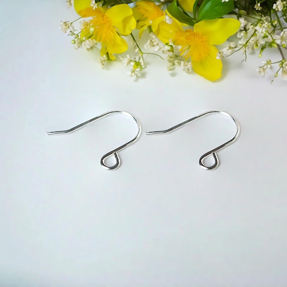 925 Sterling Silver Earring Hooks, Findings, Nickel