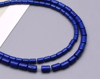 Donkerblauwe howliet buissteen kralen, 3 x 5 4 x 6 4 x 13 6 x 8 mm sieraden edelsteen kralen losse kralen, 16'' streng