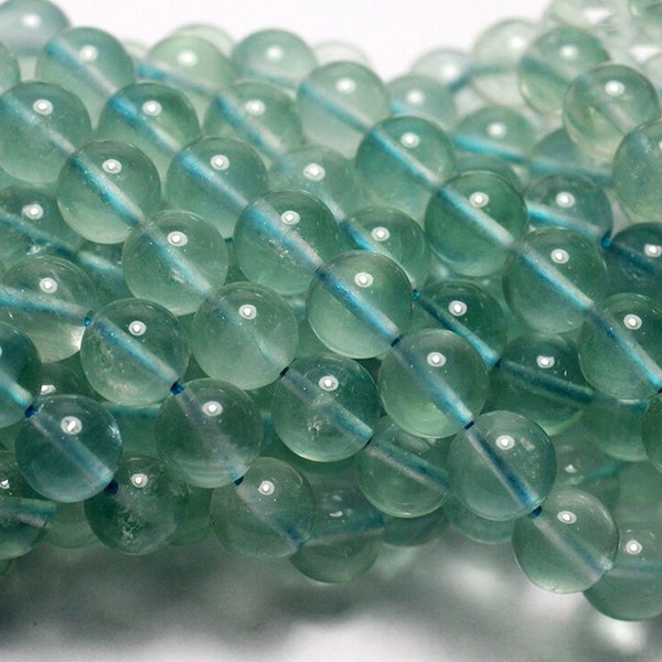 Grade AAA Natural Green Fluorite Beads, Green Gemstone Beads, Stone Spaser beads, Round Natural Spacer Bead 4mm 6mm 8mm 10mm 12mm 14mm