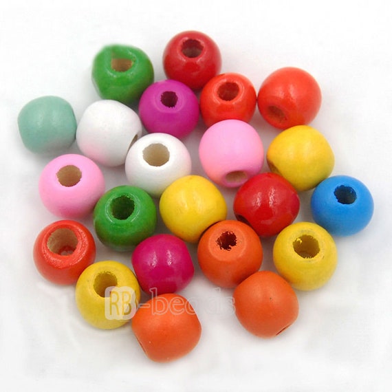 Red Wooden Beads 14mm