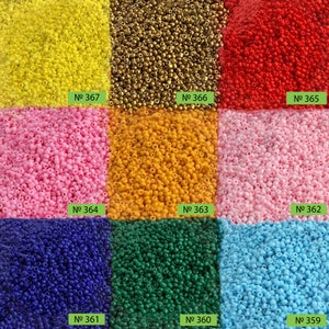 Perline di vetro ceco opaco 8/0 da 3 mm, perline rotonde, varietà di colori - multicolore, lotto da 500 pezzi