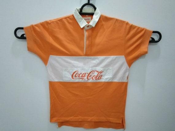 Vintage Coca Cola rugby polo shirt