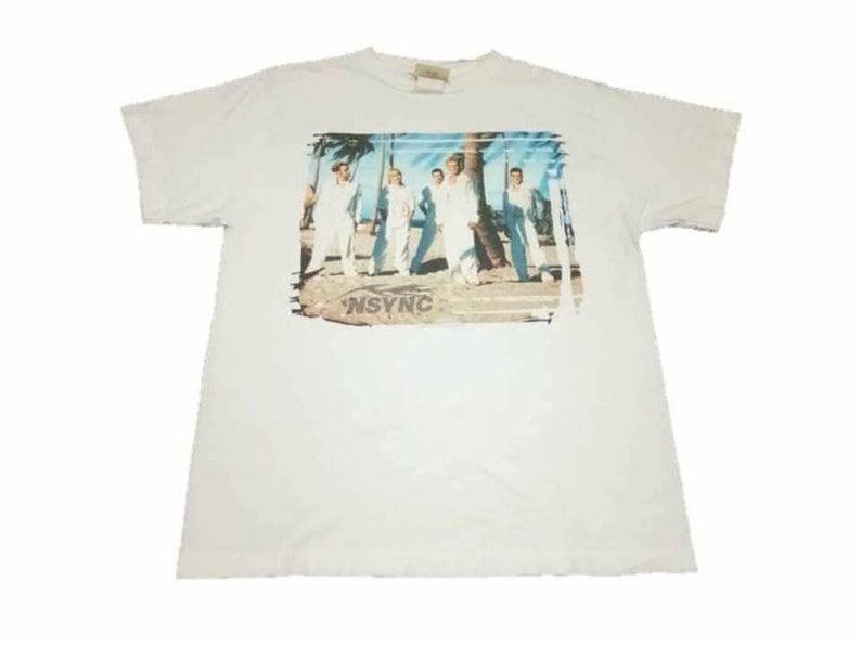 Vintage N/'sync band pop music concert 90s medium t-shirt