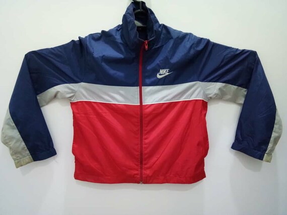 vintage nike windbreaker blue