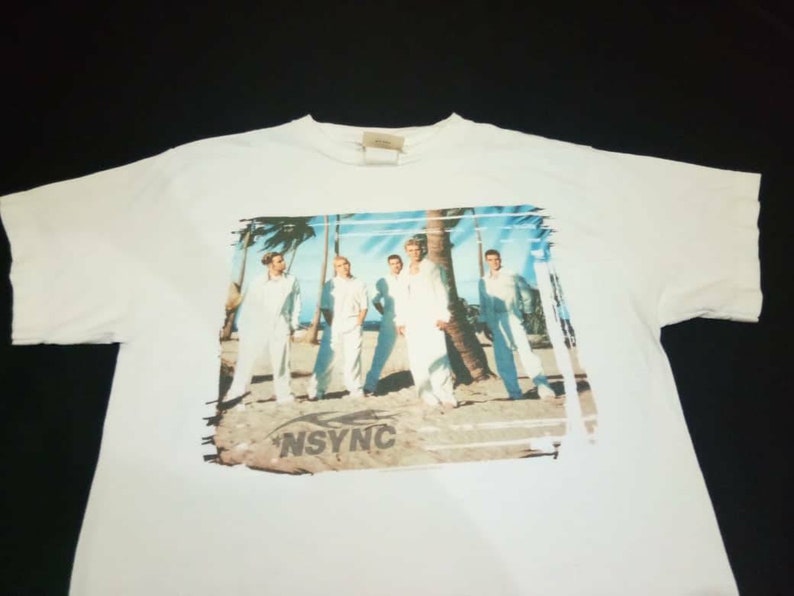 Vintage N/'sync band pop music concert 90s medium t-shirt