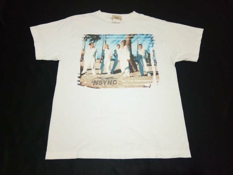 Vintage N/'sync band pop music concert 90s medium t-shirt
