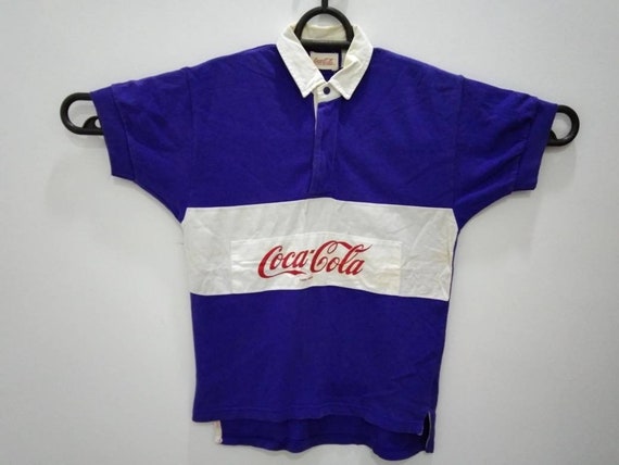 Vintage Coca Cola rugby polo shirt