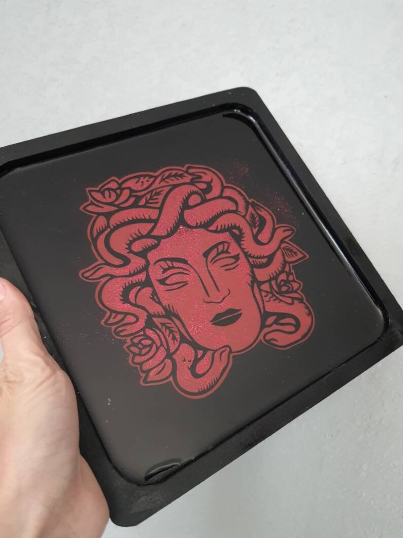 Medusa Customizable Rolling Tray Made to Order Custom Weed Tray Weed Gift Pothead Stoner Gifts Wood Tray