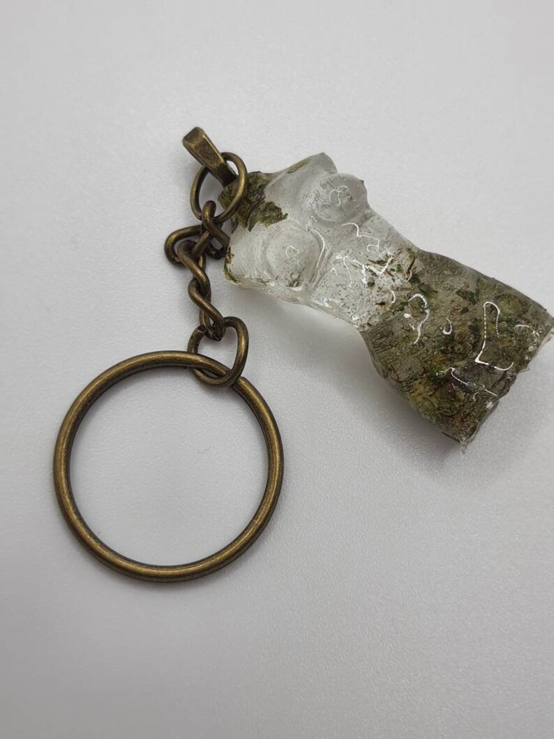 Mini Resin Ganja Goddes Body Keychain Resin Bodice Key ring