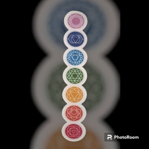 Chakra Circles Sticker With All 7 Chakras