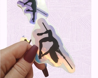 Pole Dancer Vinyl Stickers Set of 4!