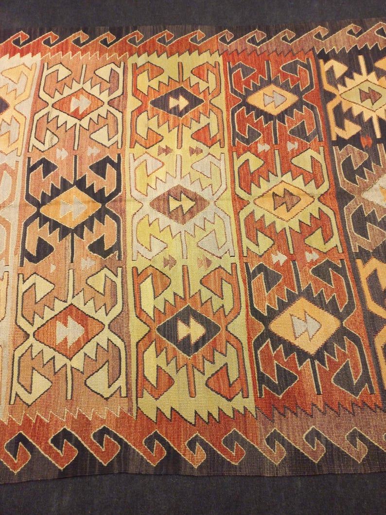 Ram Horn Kilim Rug: 5.2