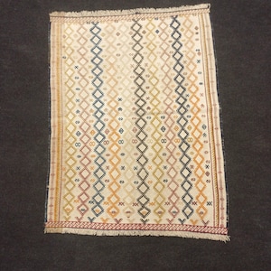 Old Small Turkish Embroidery Kilim Rug,1,8&quot;x2,3&quot;ft,57x71 Cm,Hand Woven Rug,Turkish Cicim Rug,Wall Hanging Rug,Mini Turkish Kilim,Tribal Rug