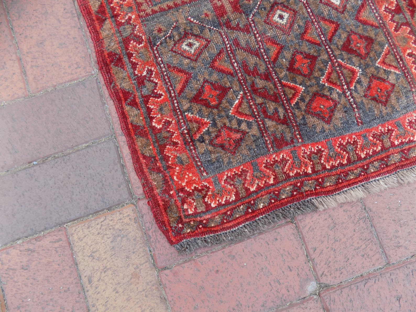 Rare Small Carpet Rug Handmade Wool Rug 17x2 Etsy