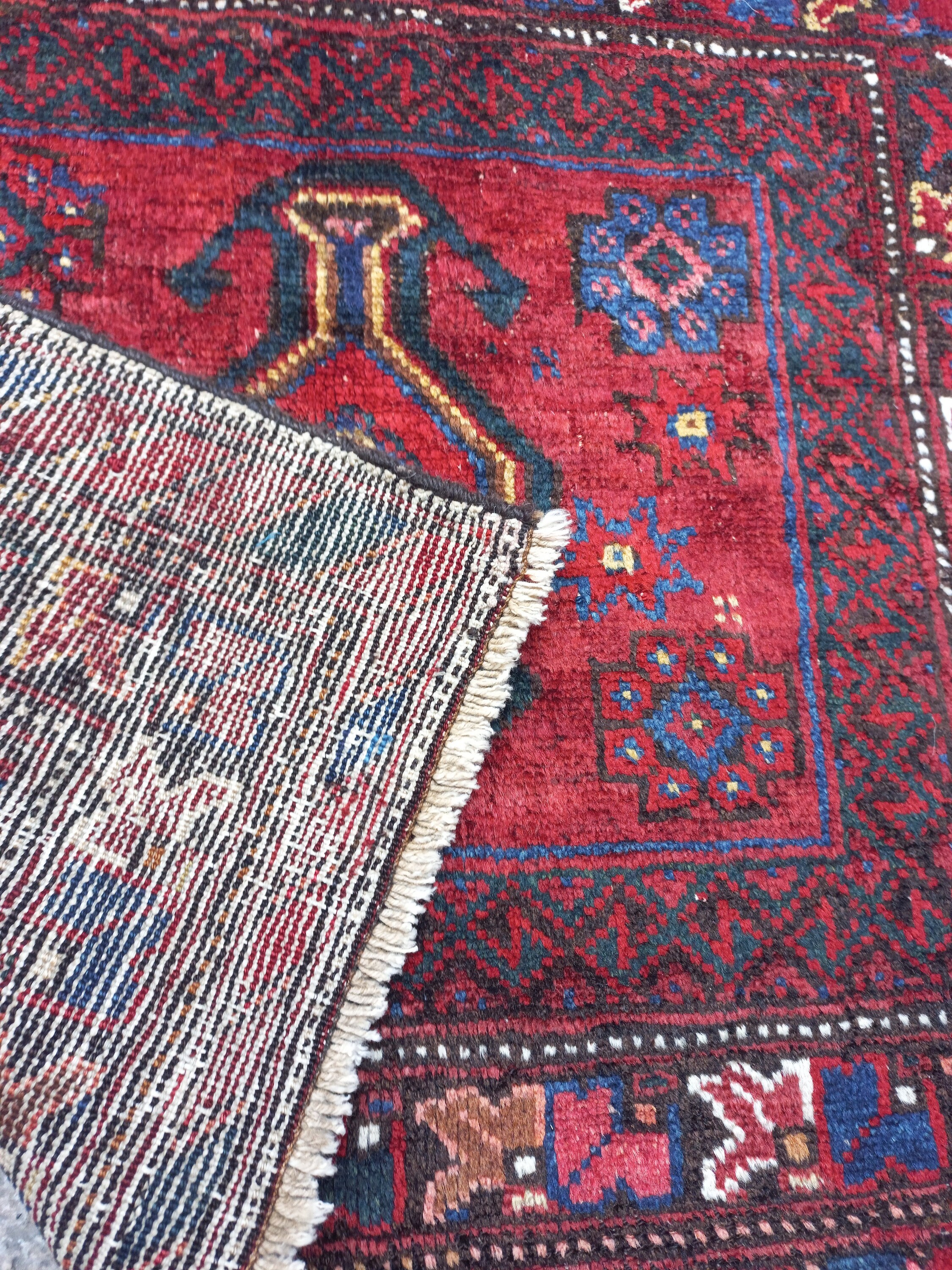 ラグ IDEE - Baluch small rug Rare Antique Baluch Rug, Small Carpet Rug, Handmade Rug,2,1