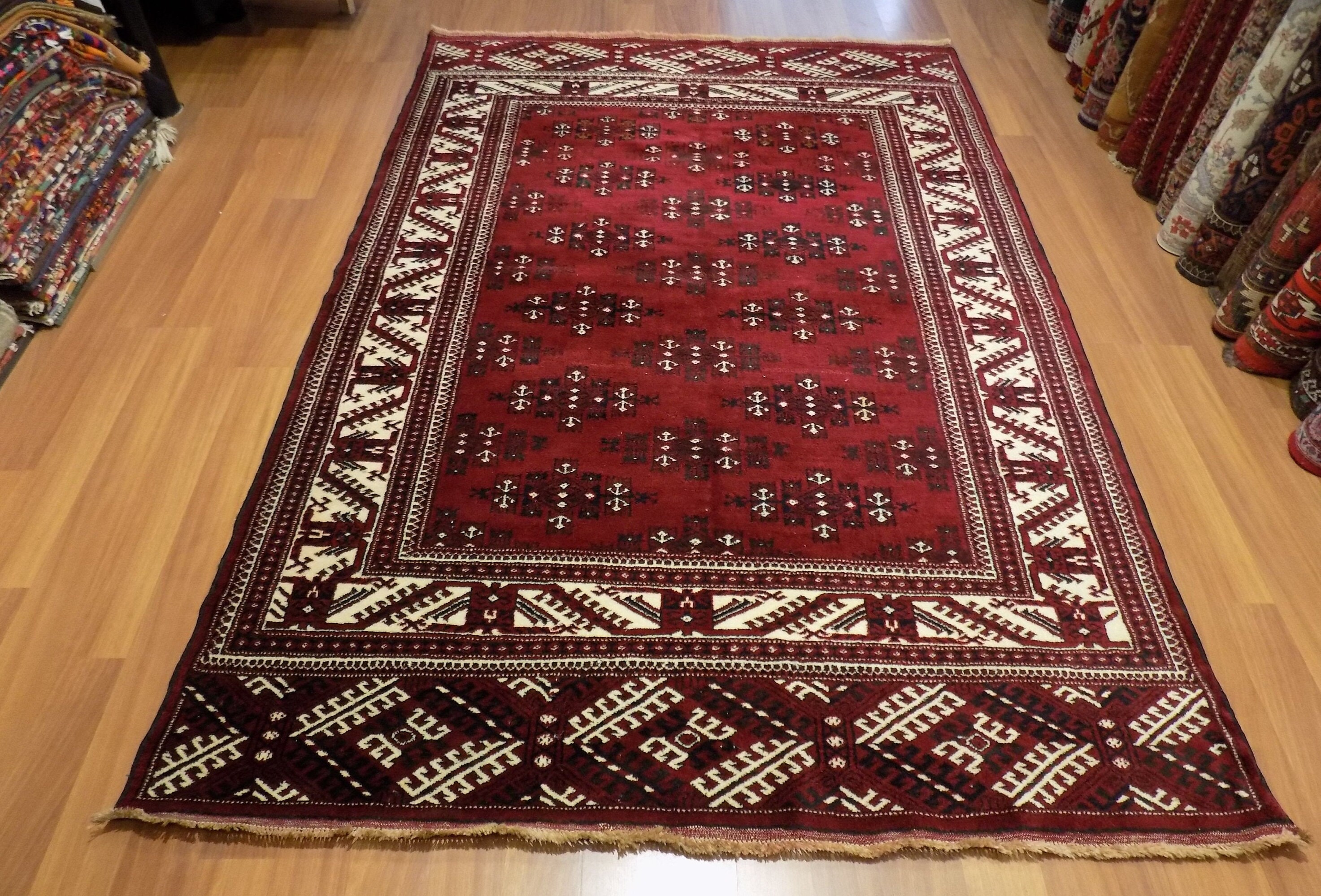 Decorative Bukhara Carpet Rughandmade Pure Wool Rug49 - Etsy