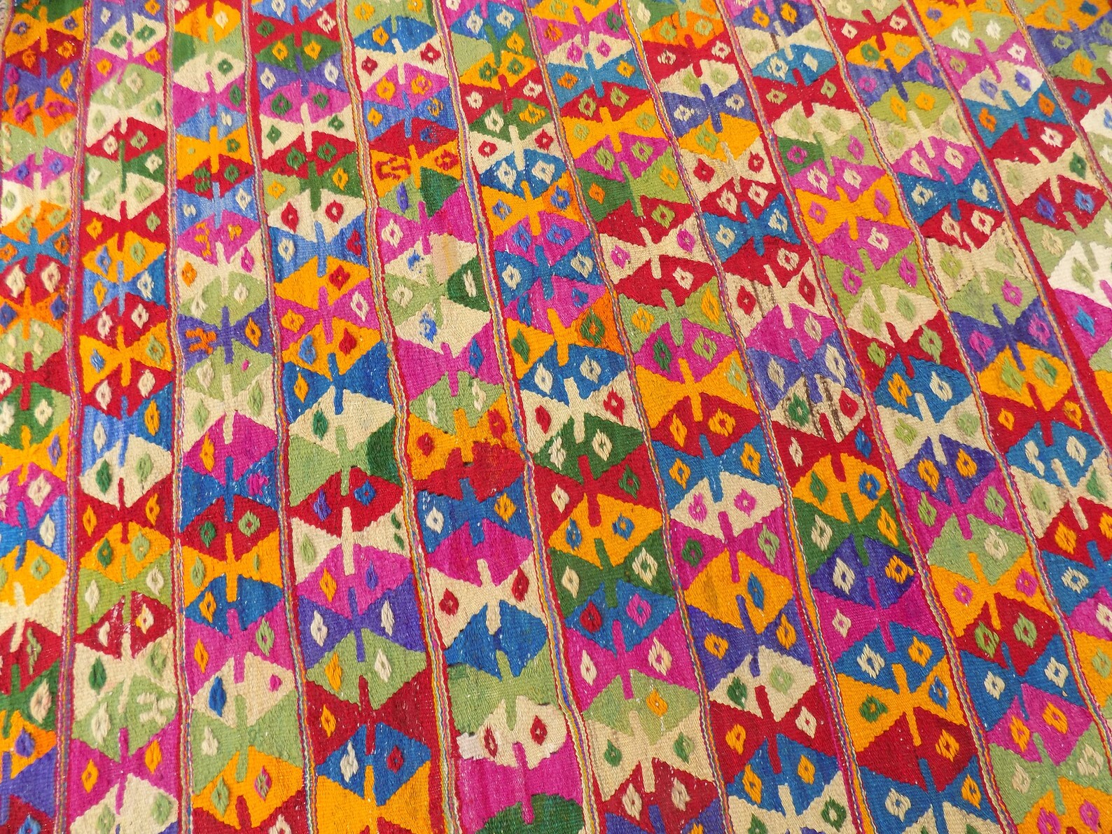 Turkish Square Kilim Rugcolorful Kilim Etsy