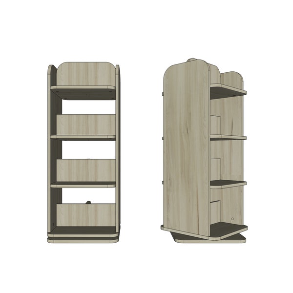 Revolving Bookcase Etsy UK