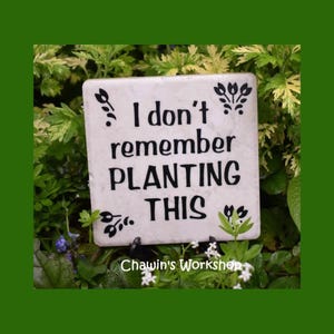 I Don&#39;t Remember Planting This - Funny Outdoor Garden Quote Sign Gardener Gift Yard Art