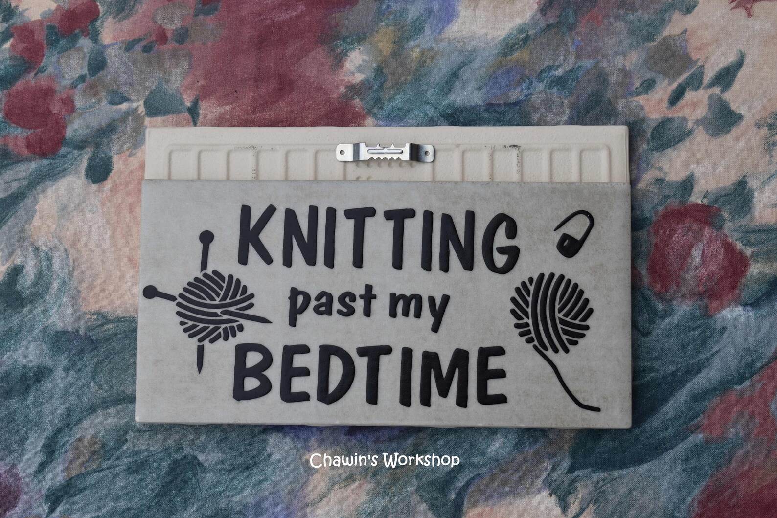 Knitting Past My Bedtime Funny Knitting Craft Room Sign Etsy Canada