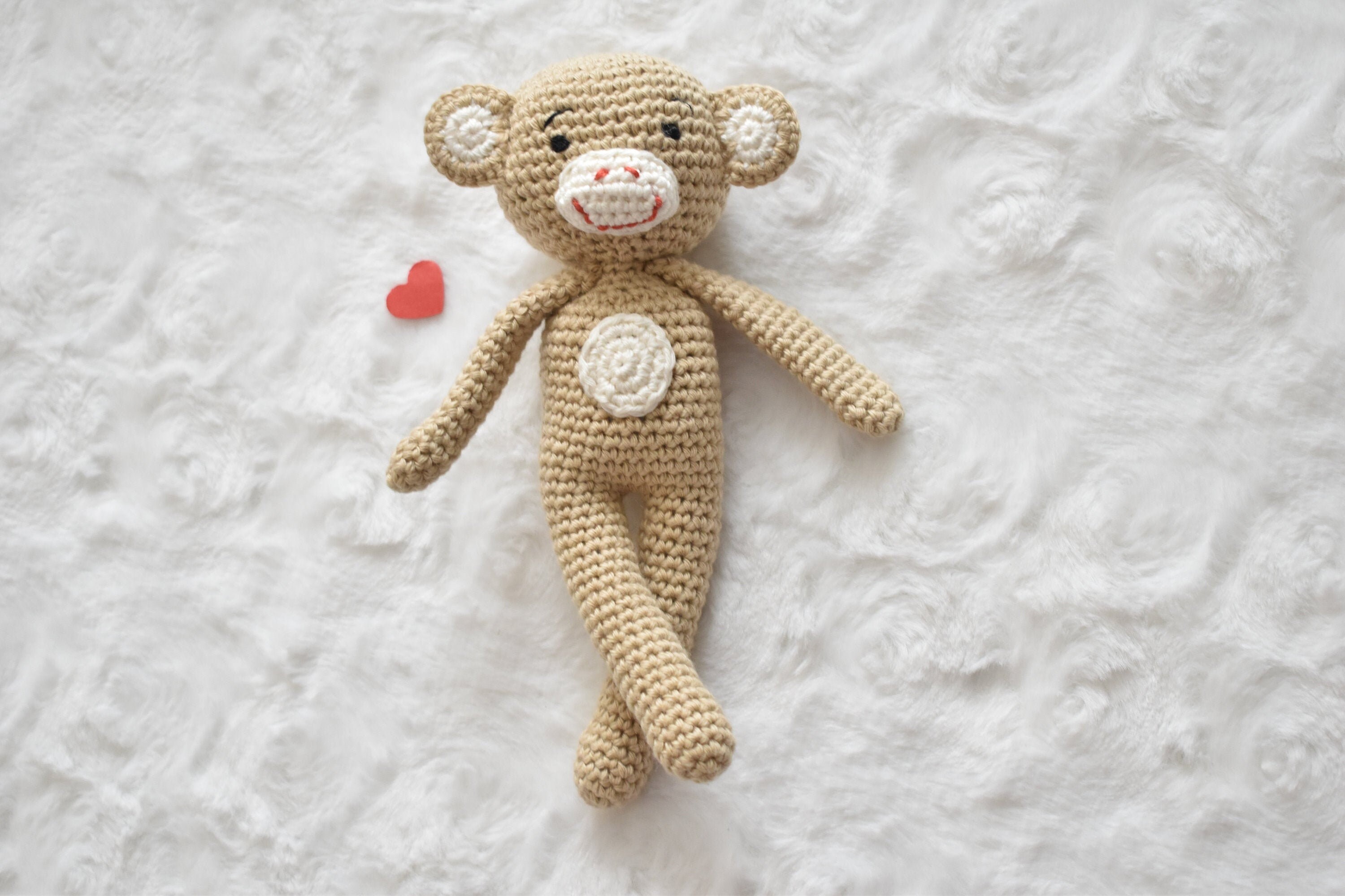 Affen Plusch Aus Bio Baumwolle Hand Gemacht Fur Fotoshooting Etsy