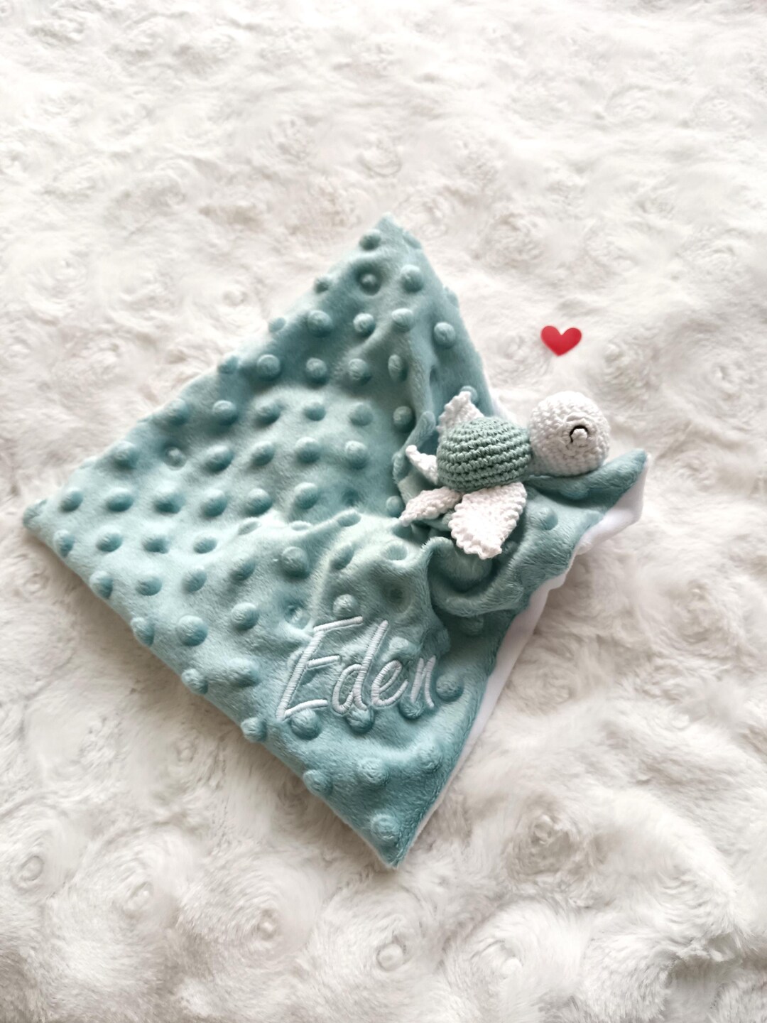 Peluche tartaruga, cotone biologico, peluche personalizzato