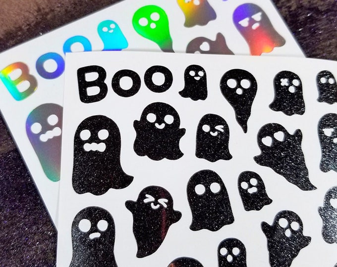 Ghost Permanent vinyl Sticker Sheet