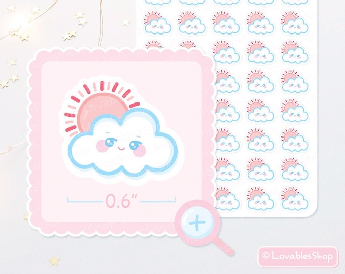 Sun & Cloud Planner Stickers