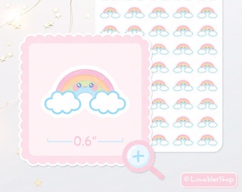 Rainbow Planner Stickers
