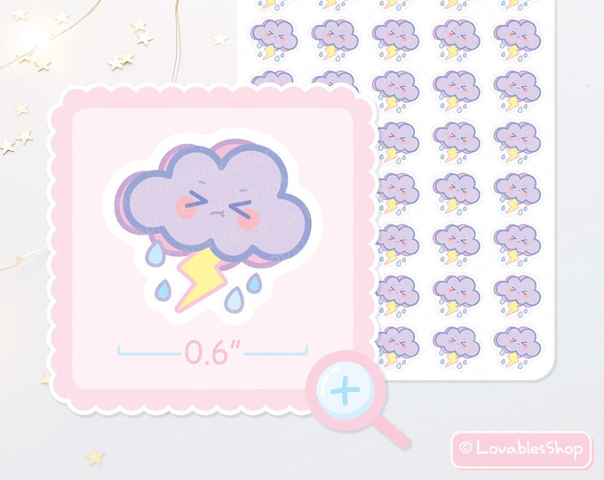 Storm Cloud Planner Stickers