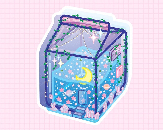Galaxy Milk Vinyl Sticker