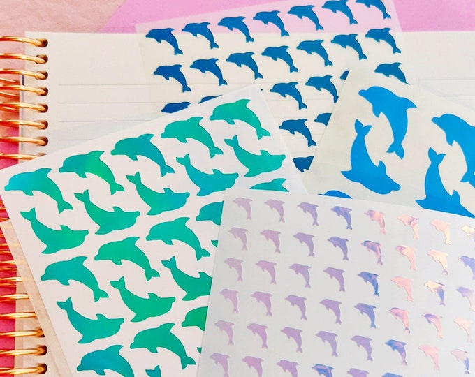 Dolphin Vinyl Sticker Sheet