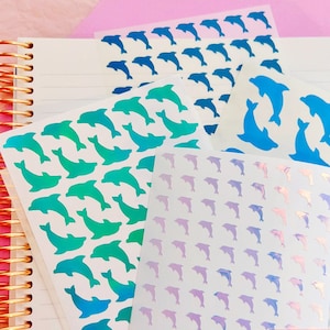 Delphin Vinyl-Sticker Bogen